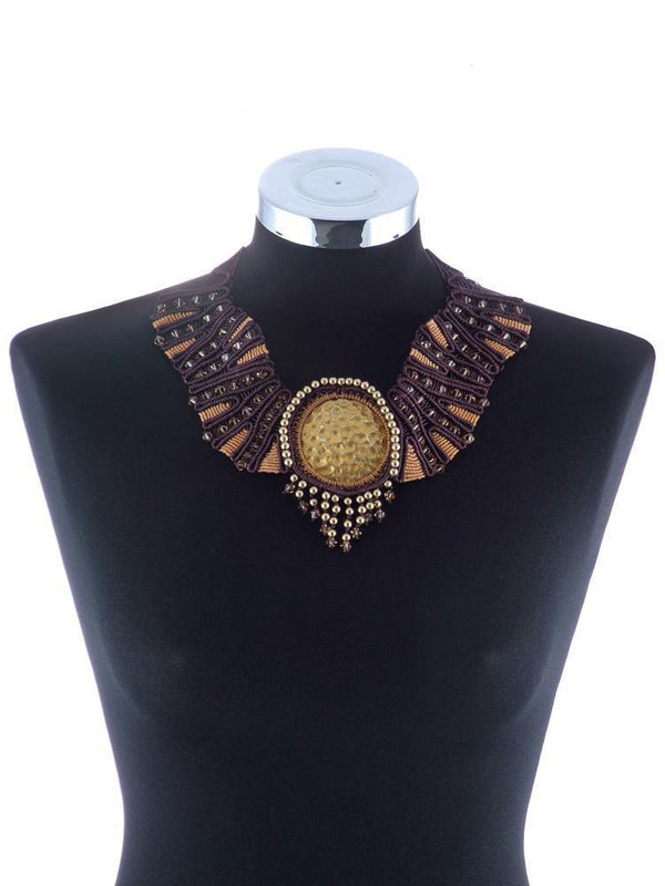 Colier lucrat manual  Liza Panait Liza Panait Online Boutique